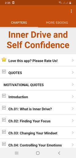 Inner Drive and Self Confidenc