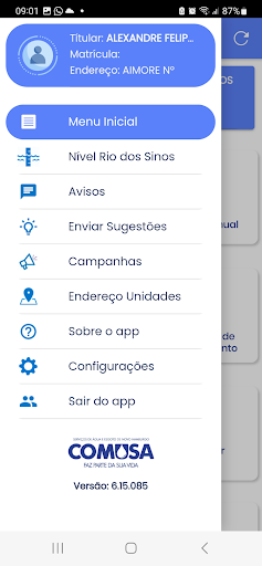 Comusa Mobile Screen 3