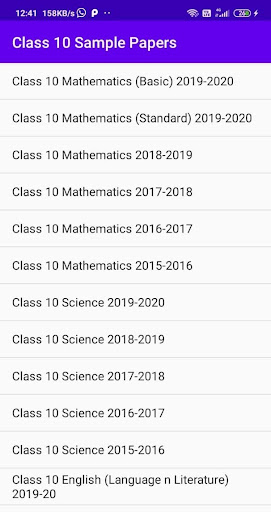 CBSE Class 10 Sample Papers MA Screen 3