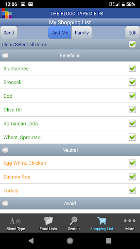 The Blood Type Diet® screenshot 5