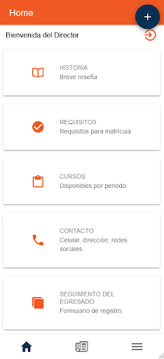 Android application CETPRO César Vallejo Pucallpa screenshort