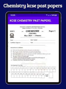 Chemistry Kcse past papers.