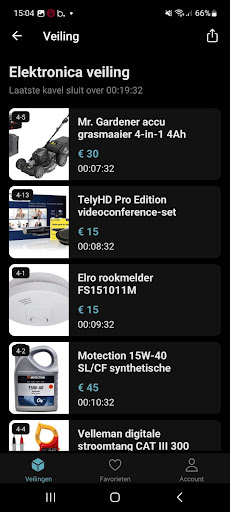 Android application FlimDeal – Online Veilingen screenshort