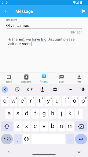 Android application M Messages screenshort