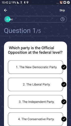 Canadian Citizenship Test Prep Screen 2