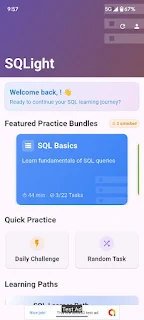SQLight - SQL Practicing App