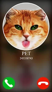 fake incoming call pet game