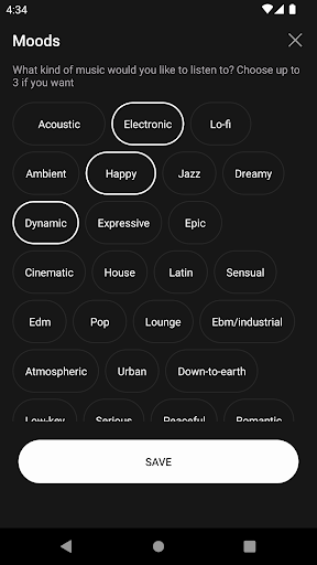 Android application Muzaic Lite screenshort