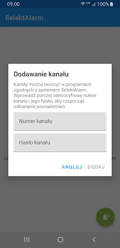 SelektAlarm Screen 2
