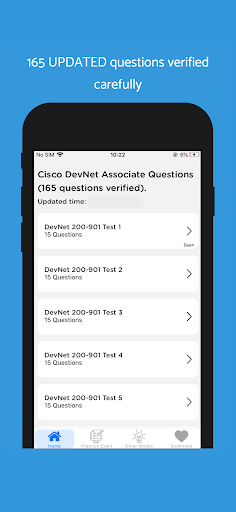 Android application Cisco DevNet Associate 200-901 screenshort
