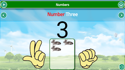 Teaching numbers with exercises