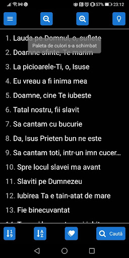 Cantari CDE crestini dupa Ev. Screen 2