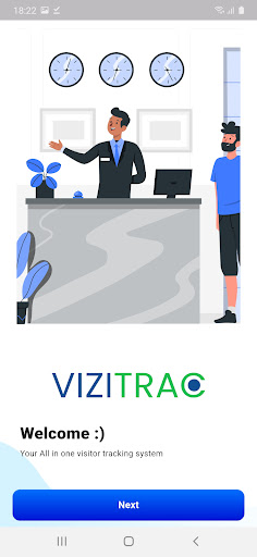Android application VIZITRAC screenshort