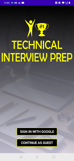 Android application TechPrep screenshort