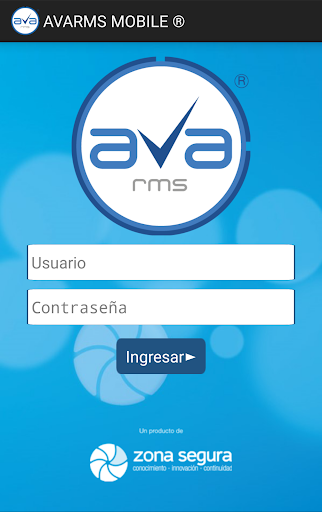 Android application AVARMS® MOBILE screenshort