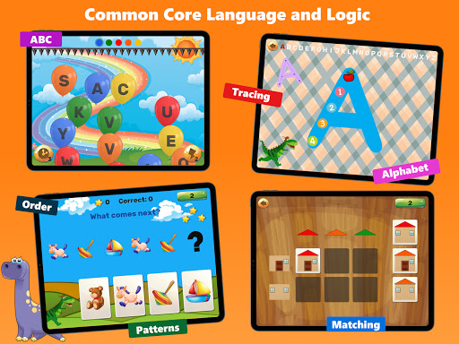 Screenshot of Dino Preschool Learning Games