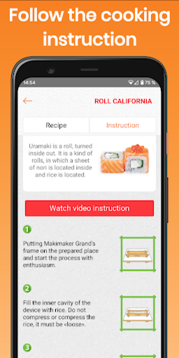 Sushi recipes and calculator Screen 3