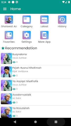 Android application Sholawat Az Zahir Offline screenshort