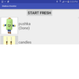 Shabbos Checklist Screen 2