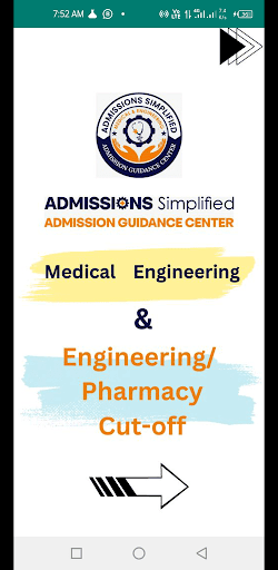 Android application Cutoff- Admissions Simplified screenshort