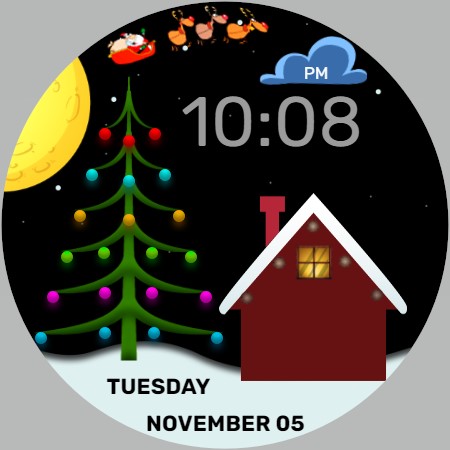 Christmas Digital Watch Face