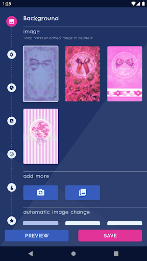 Android application Pink Bow Live Wallpaper screenshort