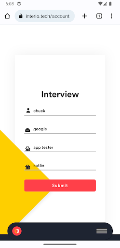 Interio Interview Screen 2