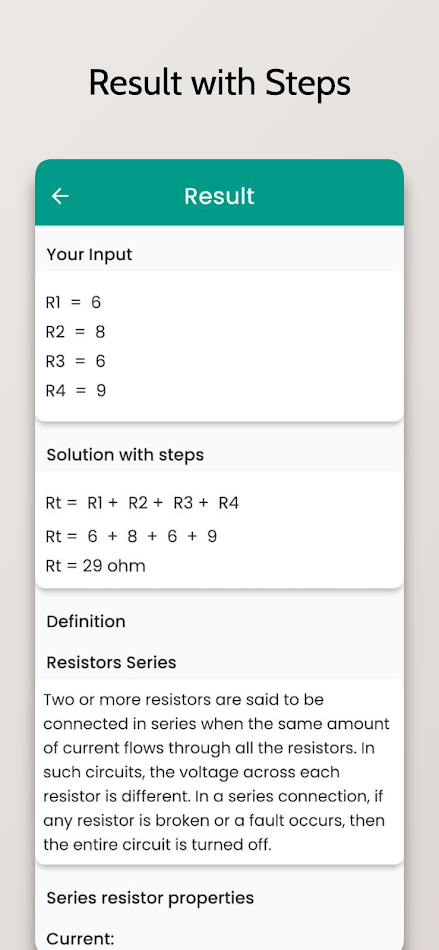 #3. Series Parallel Calculator (Android) Bởi: Codify Apps