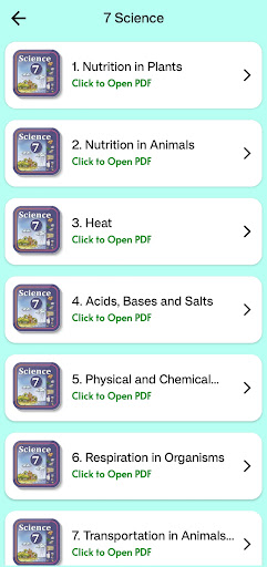 Class 7 Science for 2024-25 Screen 2