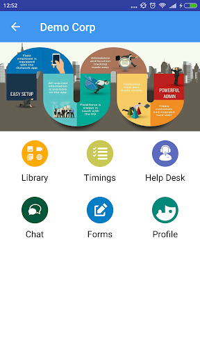 Android application Outwork screenshort