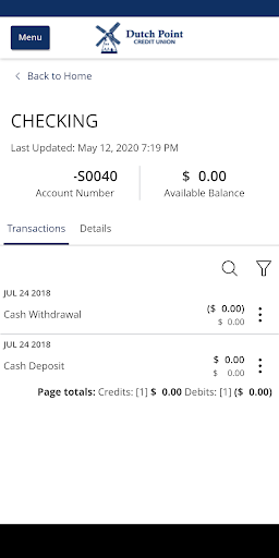 Dutch Point Credit Union Screen 3