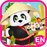 Chef Panda Sushi Make Game icon