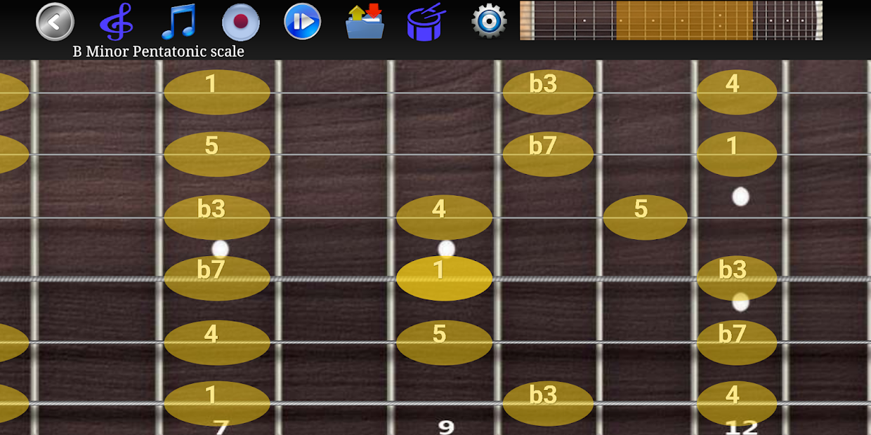 Capture 7 escalas de guitarra pro android