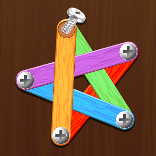Wood Nuts & Bolts Screw Puzzle  Icon