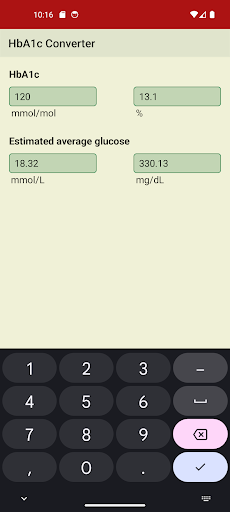 HbA1c Converter mmol/mol to % screenshot 14