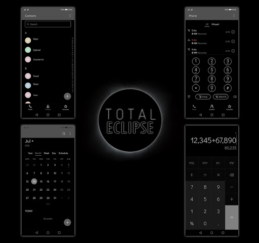 [EMUI 10]Total Eclipse Theme Screen 3