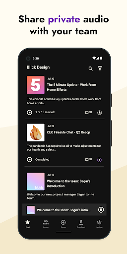 Storyboard - Private Podcasts Screen 2