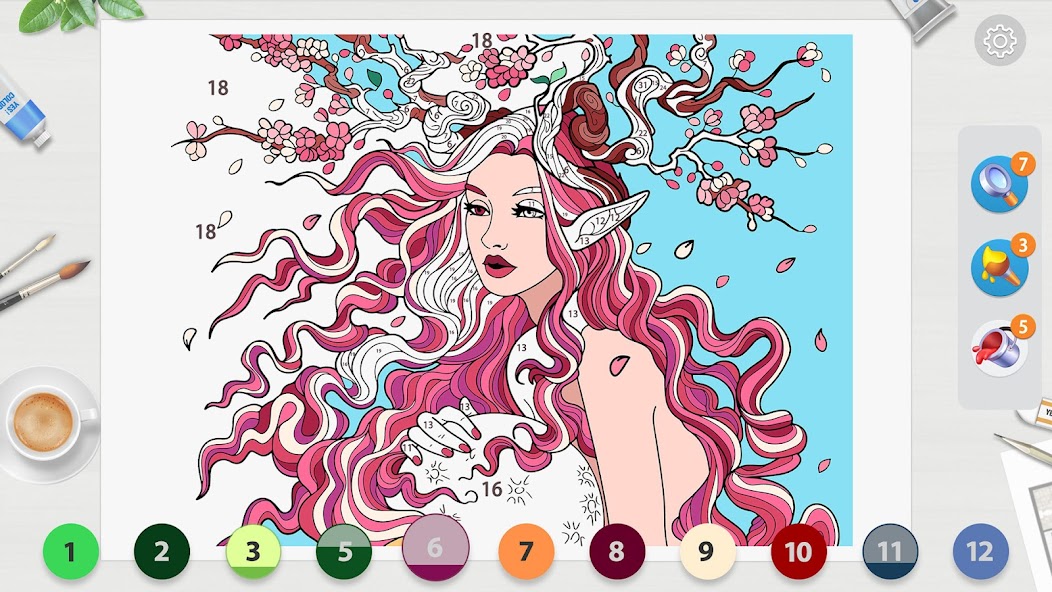 Anime Paint - Color By Number 1.2.6 APK + Мод (Unlimited money) за Android