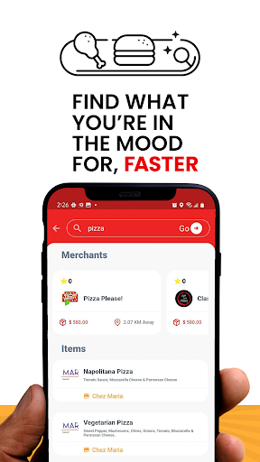 Android application QuickCart: Food Delivery +More screenshort