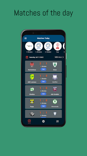 Android application Futbol - Cyprus Livescore screenshort