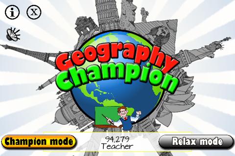 Android application Geography Champion screenshort