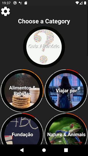 Visualização do aplicativo