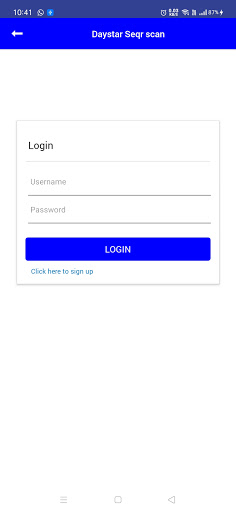Daystar SeQR Scan Screen 2
