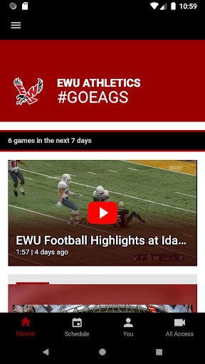Android application Go Eags Mobile screenshort