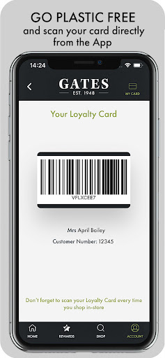Gates Loyalty Club Screen 2