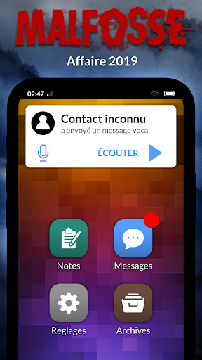 Android application Malfosse, l'affaire 2019 screenshort