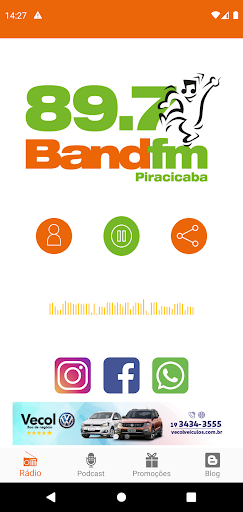 BAND FM PIRACICABA Screen 3