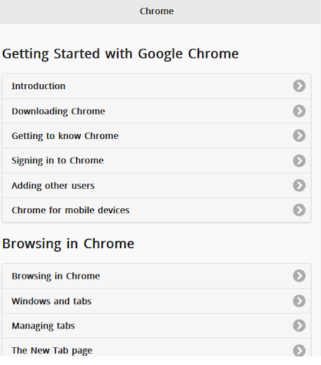 Android application Tutorials for Web Browser screenshort