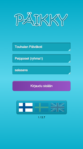 Android application Päikky Kindergarten screenshort