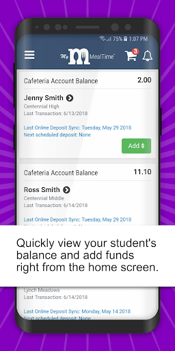 Android application My MealTime screenshort